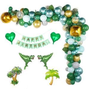 Jurassic Balloon Arch Forest Theme Party Children&prime; S First Birthday Decorations