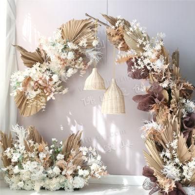 Hyc-FL03 Wedding Decoration Silk Flower Artificial Flower PU Fan Flower