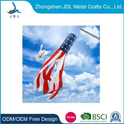 Fashion Digital Personalized Blank Car Exhibition Display Decoration Polyester Fabric Low Cost Popular Nation Flag Banner Windsock
