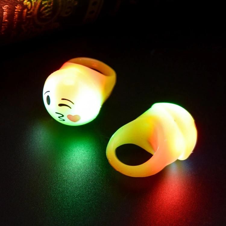 3PCS/Lot Strawberry Flashing LED Light up Party Toys Bumpy Rings