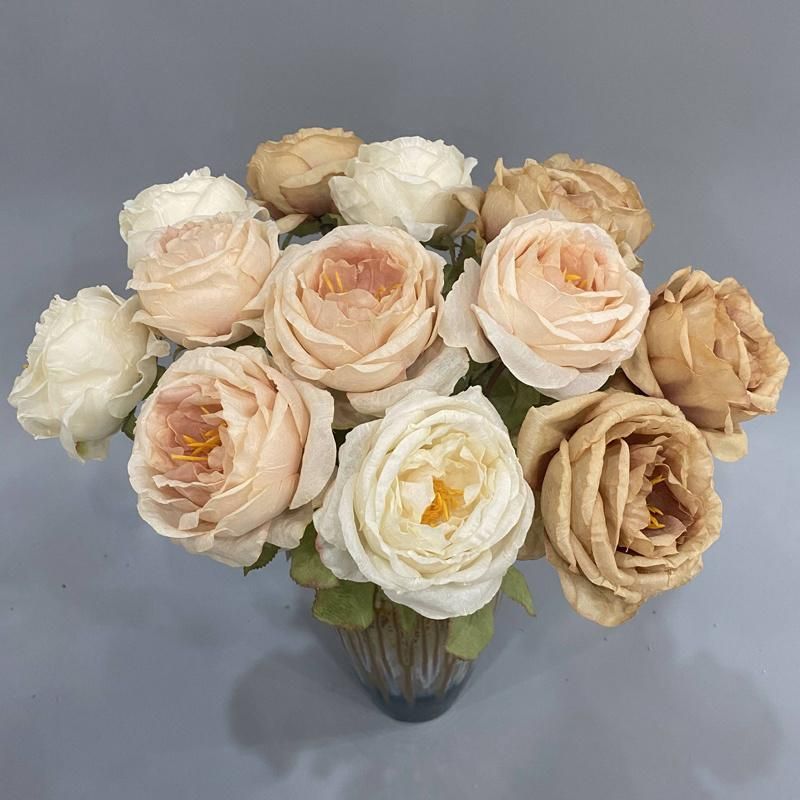 China Artificial Flower Factory Wholesale Home Decor Rose Flower