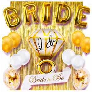 Bridal Diamond Ring Aluminum Balloon Bachelorette Party Supplies