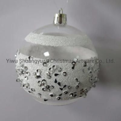 Transparent Plastic Hand Painted Tree Ornament Balls