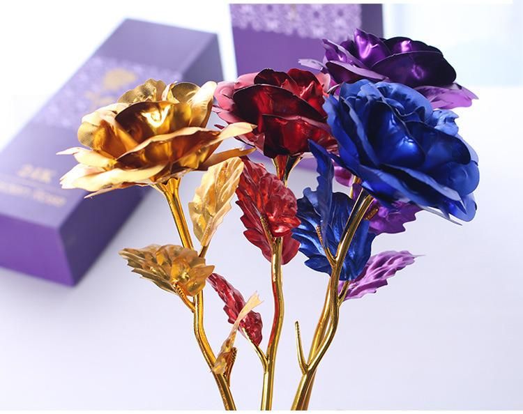 Amazon Hot Sale 24K Golden Rose 2022 Valentines Day Boxes Gifts for Women
