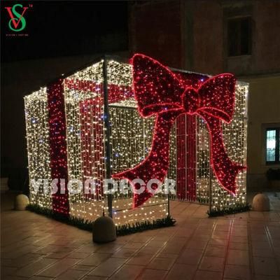 Vision Decor Outdoor Christmas 3D Gift Box Motif Lights