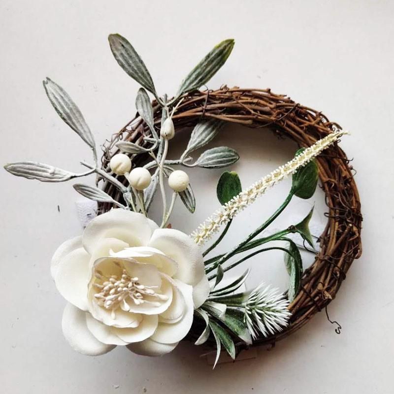 Wholesale Artificial Silk Flowers Picks for Christmas Decoration Xmas Ornaments