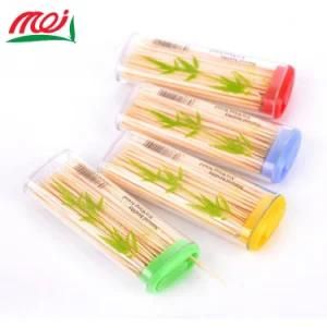 Custom Two Side Brand Bamboo Toothpick with Bottle