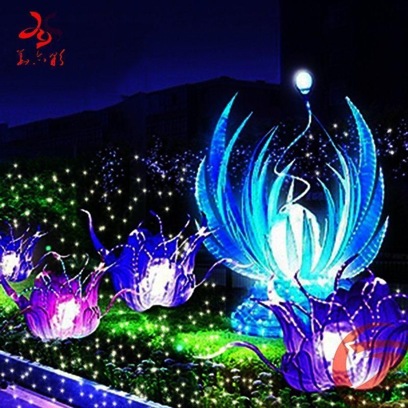 Christmas Street Garden Decoration 3D Structure LED Flower
