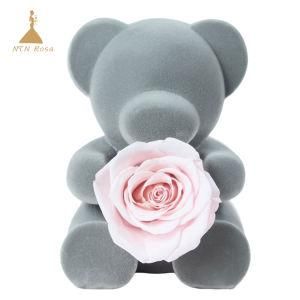 Unique Wedding or Anniversary Gift Idea Preserved Teddy Bear Rose