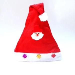 2021 Red in Stock New Year High Quality Red Christmas Hat Santa Claus Hats for Adults and Children Gift