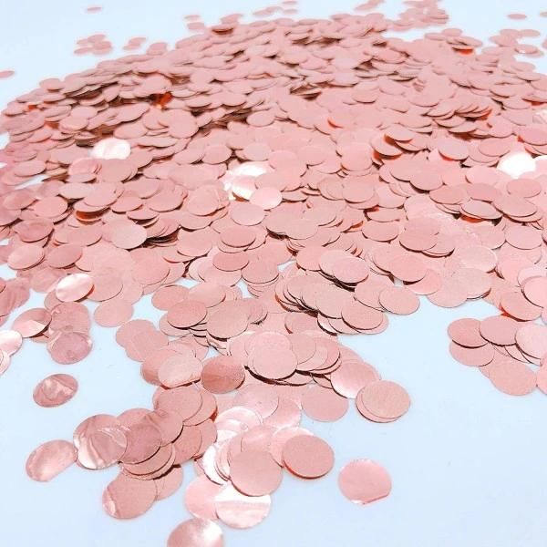 Popular Confetti Push Round Sequin Confetti Gold Tissue Paper Confetti Metallic Foil Circles for Birthday Party