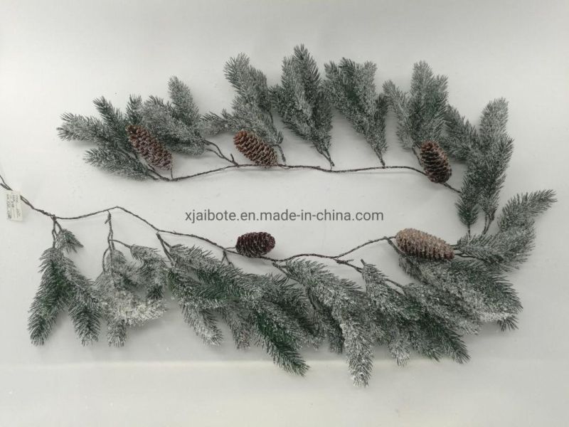 Christmas Pine Needle Garland Ornaments Decorations