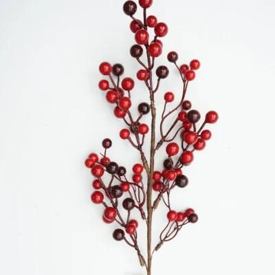 Red Christmas Berry Blossom Branch Christmas Artificial Berry Fruit Pick