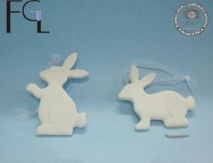 Customized Ceramic Rabbit Shape Home Hanging Decor