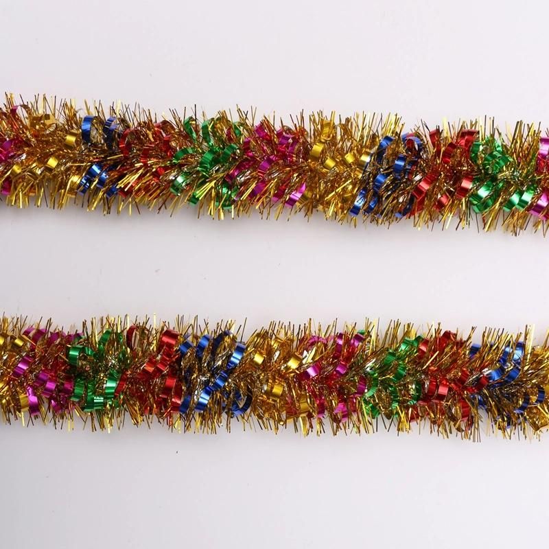 Wholesale Christmas Pet Tinsel Garland Supplies 200cm Mix Color Party Decoration Garland