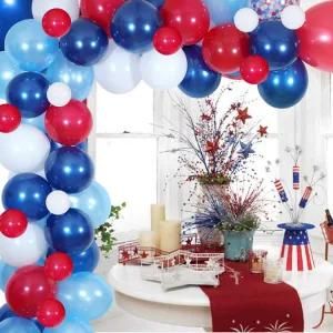 139PCS Blue Captain America Balloon Arch Set Wedding Party Decoration