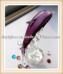 Animal Dolphin Glass Craft for Decoration