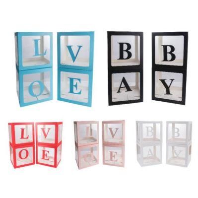 1st Birthday Party Decoration Transparent Box Balloon Baby Shower Decoration Storage Kids Baby Boy or Girl Balloon Gift Box