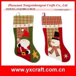 Christmas Decoration (ZY16Y008-1-2 50CM) Chinese Christmas Ornament Christmas Stocking