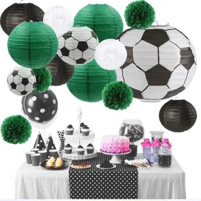Sport Theme Boy Carnival Football Hanging Paper Soccer Party Globos Showsea Party Decorations Birthday Home Decorations Sets
