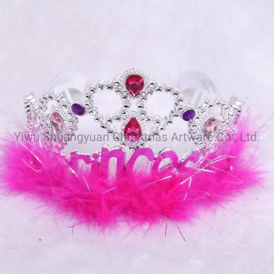 Artificial Christmas Plastic Crown Decoration Supplies Ornament Craft Gifts for Holiday Wedding Party
