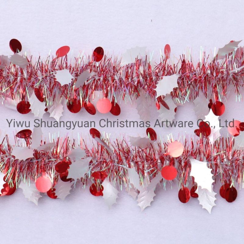 Colorful Christmas Tree Tinsel Garland Colored Christmas Tinsel