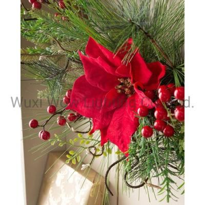 Natural Vine Christmas Wreath with Mixed Decorations
