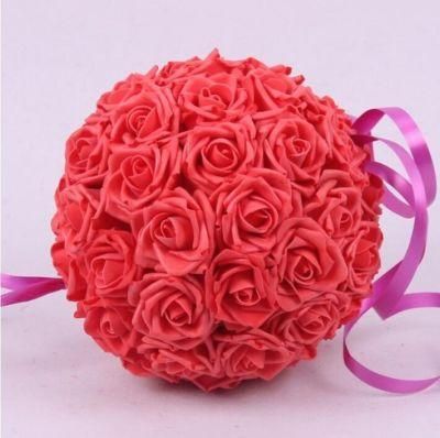 Wedding Flower Ball Table Centerpiece Decoration Artificial Silk Rose Ball Wedding Flowers Arrangement Flower Ball