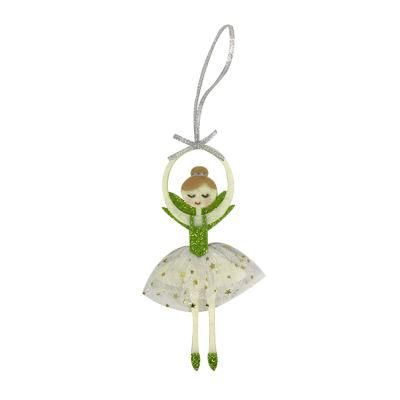 Custom White Angel Hanging Tree Christmas Ornament Import with Wings