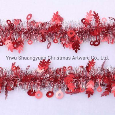 Christmas Tinsel Garland Hanging Ornaments