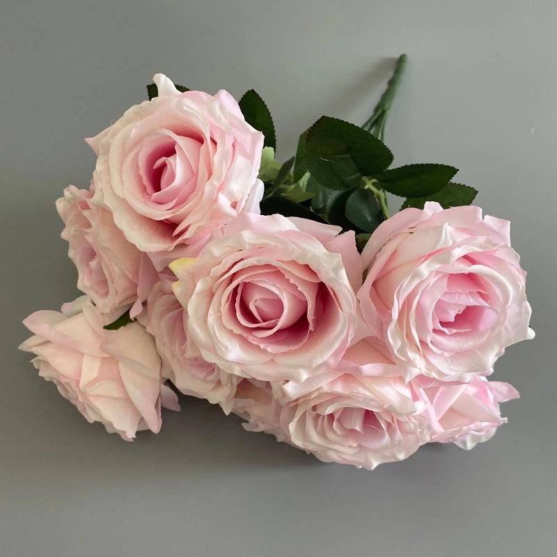 Hot Sales Wedding Decoration Flower Bunches Flowers Luxury Artificial Rose