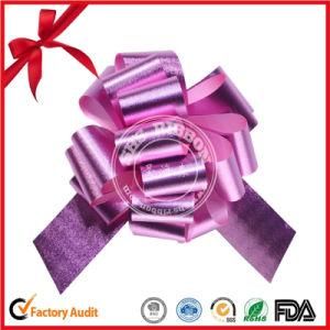 Plain Poly Ribbon Valentine&prime;s Present Wrapping POM POM Pull Bow