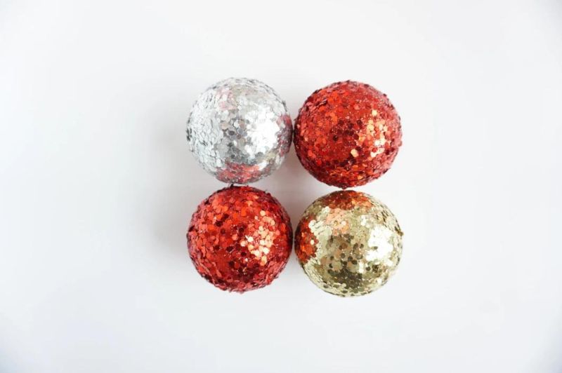Snowflakes Christmas Decorations Polyfoam Balls 800mm Cloth Balls Christmas Ball