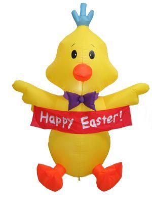 5FT Easter Chick Inflatable LED Lighted Outdoor Lawn Yard Decoration