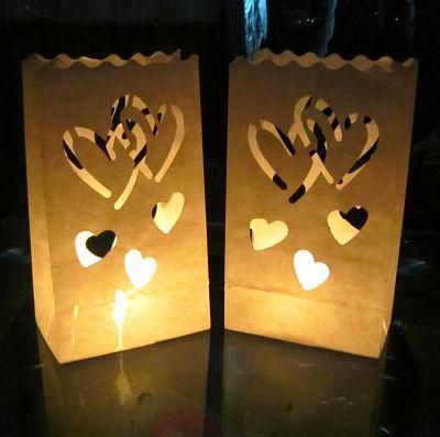Outdoor Party Tealight White Paper Lantern Luminary Candle Bag