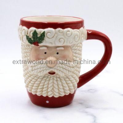Custom Mug Christmas Decoration Gift Ceramic Santa Cup