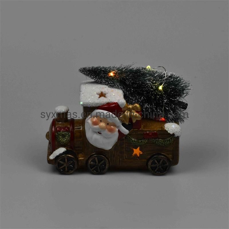Ceramic Car Design Christmas Home Decoration