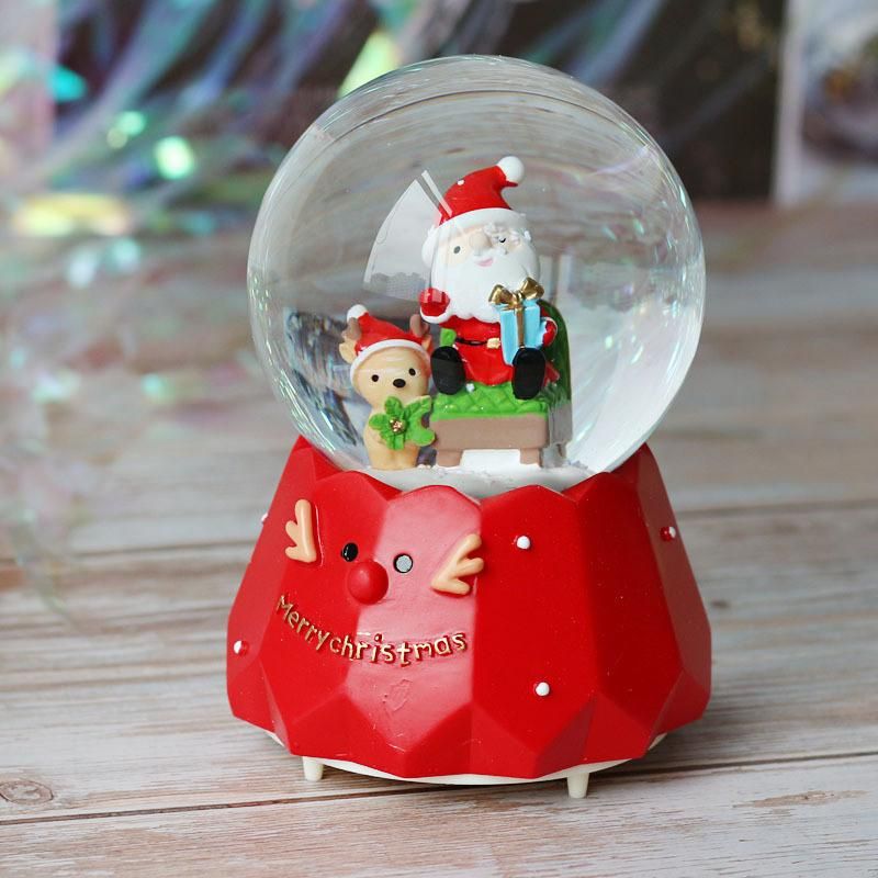 Best Sale Christmas Crystal Ball Music Box for Promotion