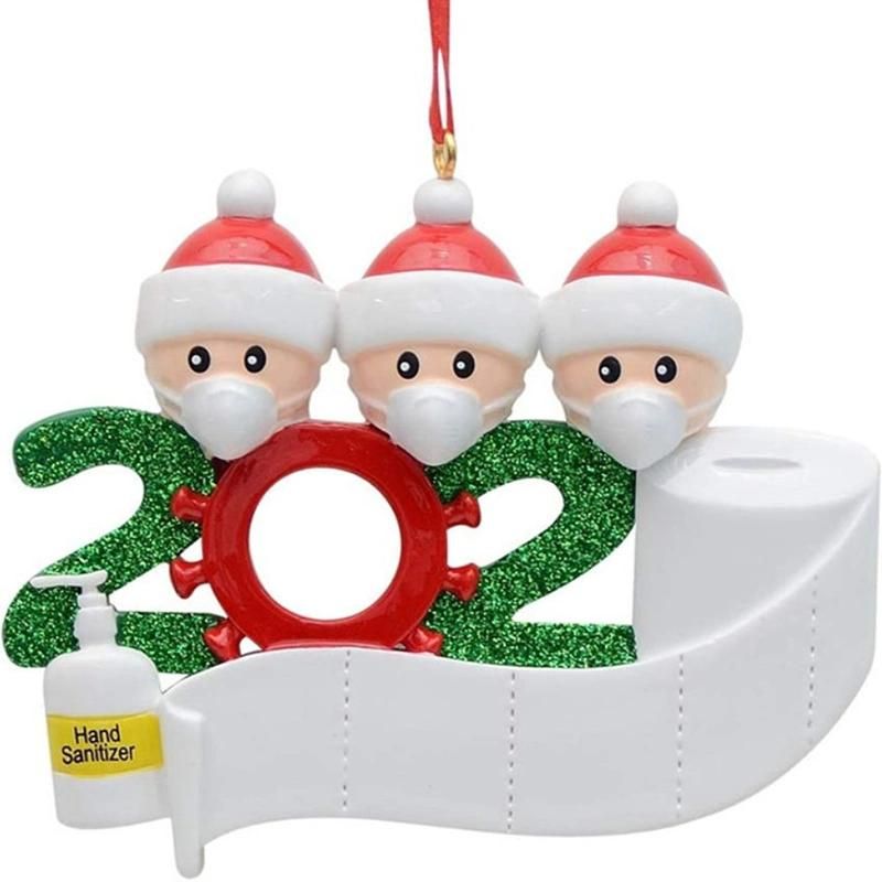 2020 Santa Claus Quarantine Christmas Xmas Ornament Party Decoration Gift