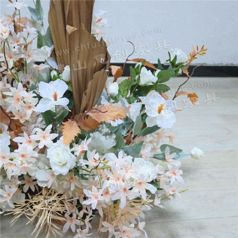 Hyc-FL03 Wedding Decoration Silk Flower Artificial Flower PU Fan Flower