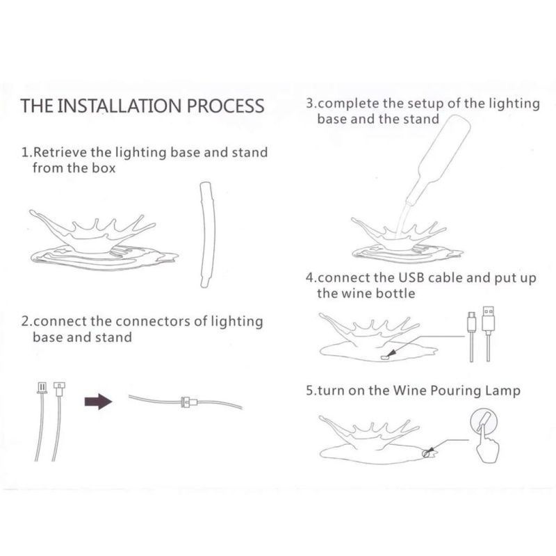 LED Pouring Wine Bar LED Night Light Touch Desk Lamp