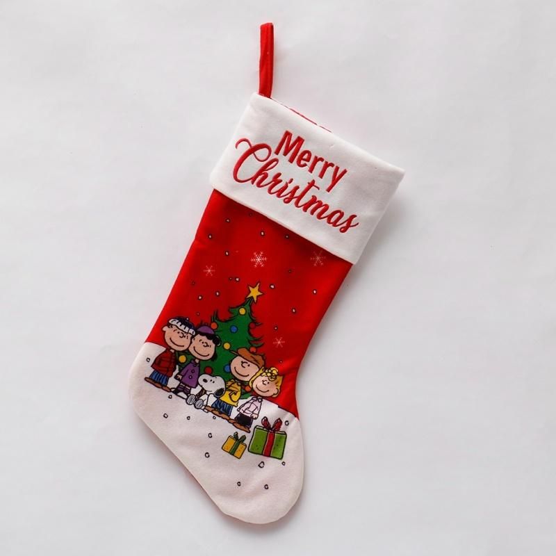 Wholesale High Quality Good Price Christmas Party Gift 50cm Christmas Embroidered Stocking