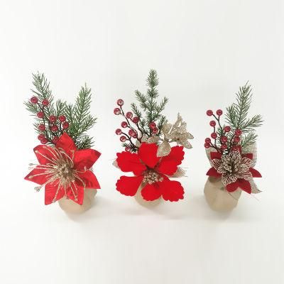 Supply Artificial Christmas Decoration Silk Flowers