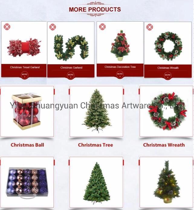 Yiwu Tree Factory 5FT Green PVC and PE Mixed Artificial Christmas Tree