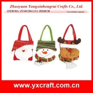 Christmas Decoration (ZY14Y194-1-2-3) Christmas Wrapper Hand Bags