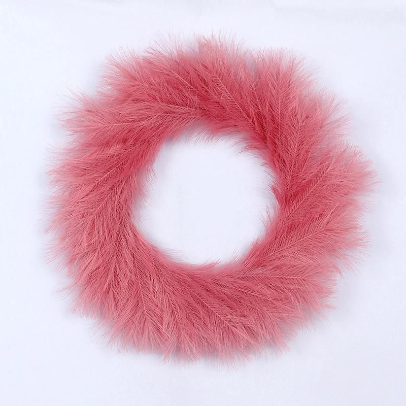 3D Faux Mink Colored Silk Garlands POM Free Private Wholesale Family and Shopping Malls with Christmas Garland