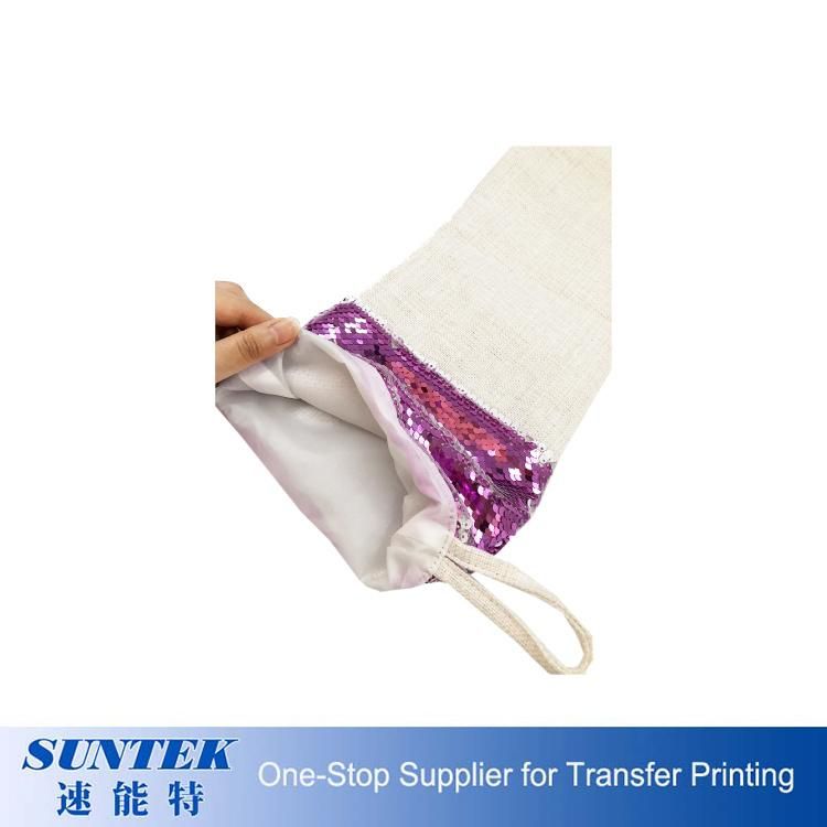 Top Seller Wholesale Sequin Stocking Socks for Heat Press Magic Sublimation Hanging Christmas Socks