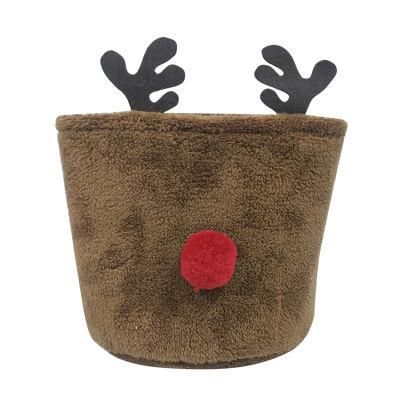 Custom New Reindeer Plush Candy Ornaments Gift Baskets Christmas Gifts