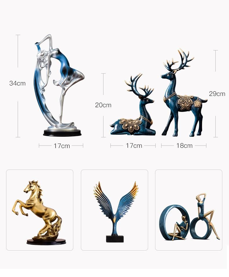 Hot Selling Luxury Nordic Home Decoration Dancing Girl Craft Ornaments