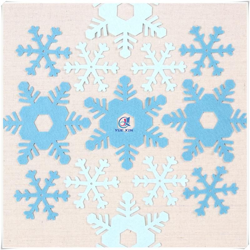 Colorful Felt Snowflakes for Home Decoration (20 pack)